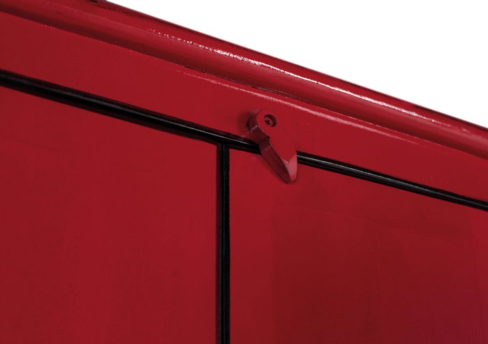 GINER Y COLOMER Armario de 2 puertas en madera de mango Rojo